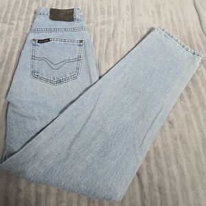 Vintage 1998 Harley Davidson Jeans Womens 10 Made USA Light Wash 100% Cotton.567